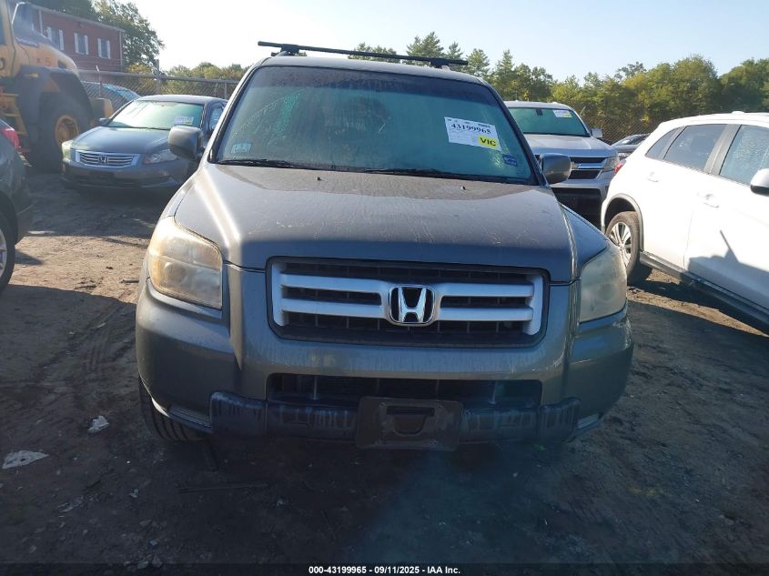 2008 Honda Pilot Vp VIN: 5FNYF18208B042369 Lot: 43199965