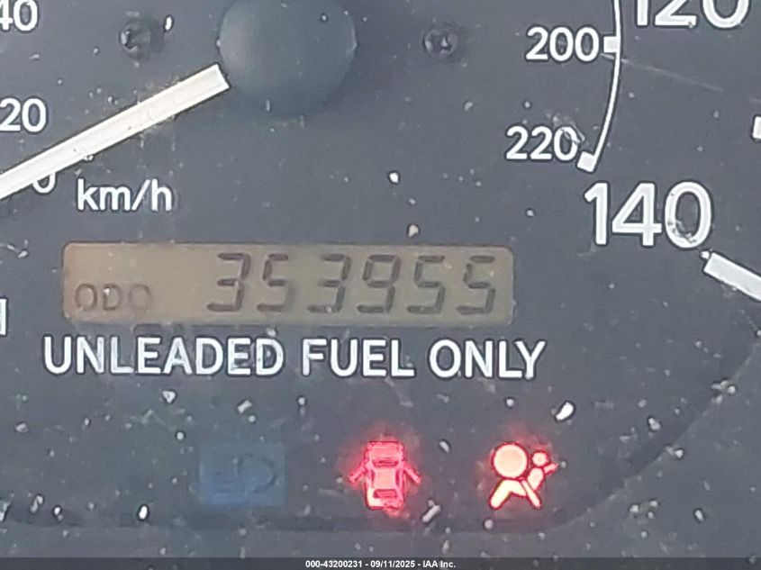 1999 Toyota Camry Le V6 VIN: JT2BF22K5X0174196 Lot: 43200231