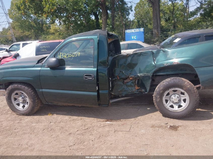 2006 Chevrolet Silverado 1500 Work Truck VIN: 1GCEC14X06Z121643 Lot: 43200237
