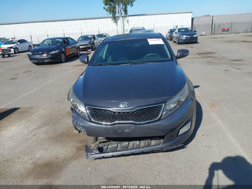 2015 Kia Optima Lx VIN: KNAGM4A72F5639785 Lot: 43200291