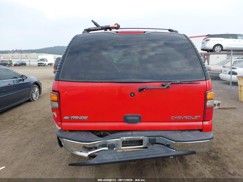 2002 Chevrolet Tahoe Ls VIN: 1GNEK13V72R152215 Lot: 43200312