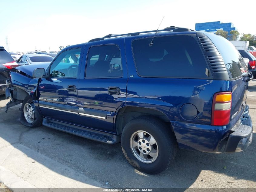 2001 Chevrolet Tahoe Ls VIN: 1GNEC13T91R203269 Lot: 43200362