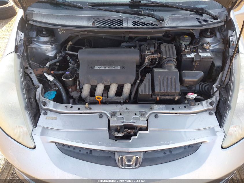 2007 Honda Fit Sport VIN: JHMGD38647S026689 Lot: 43200430