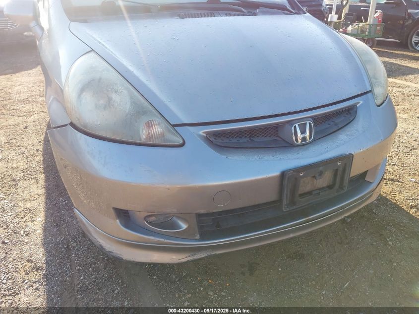 2007 Honda Fit Sport VIN: JHMGD38647S026689 Lot: 43200430