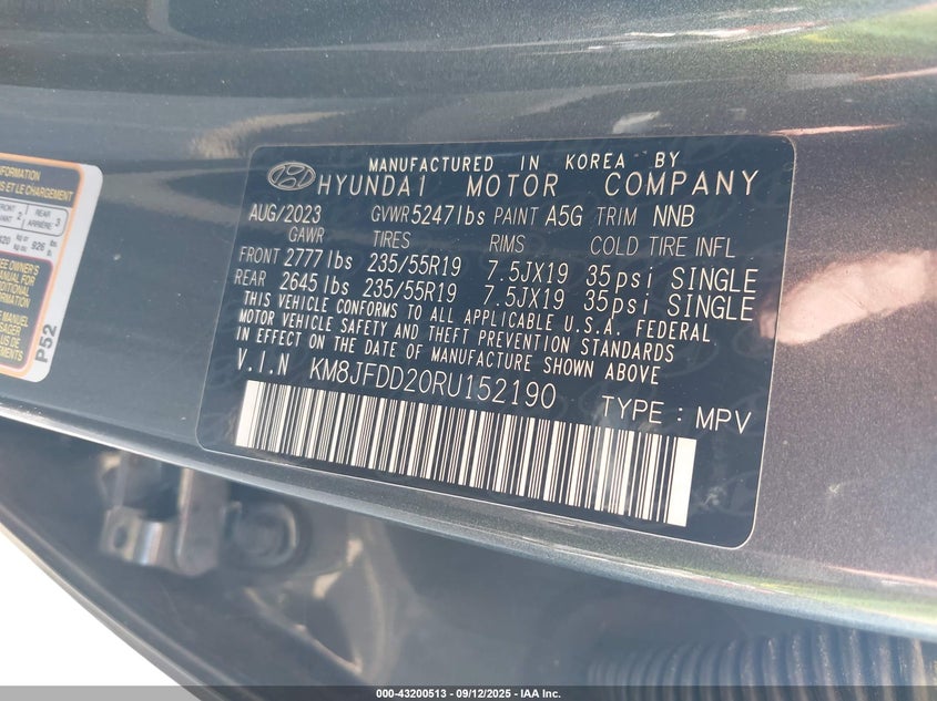 2024 HYUNDAI TUCSON PLUG-IN HYBRID LIMITED KM8JFDD20RU152190