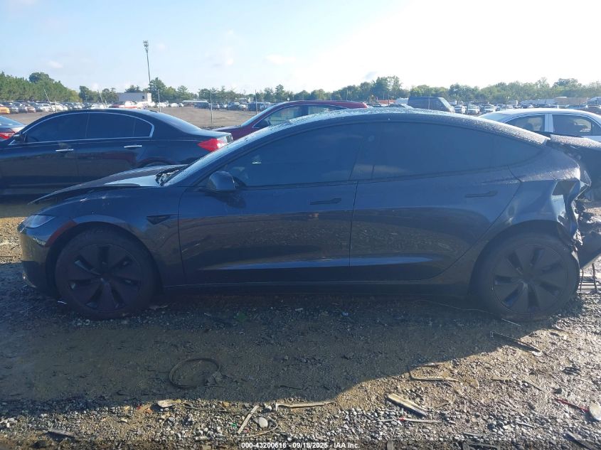 2024 Tesla Model 3 Long Range Dual Motor All-Wheel Drive/Rear-Wheel Drive VIN: 5YJ3E1EAXRF770629 Lot: 43200616