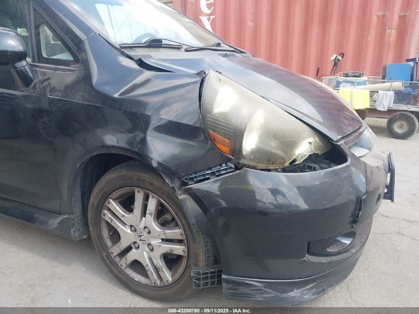 2008 Honda Fit Sport VIN: JHMGD38668S039591 Lot: 43200760