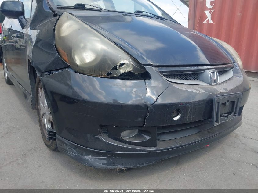 2008 Honda Fit Sport VIN: JHMGD38668S039591 Lot: 43200760