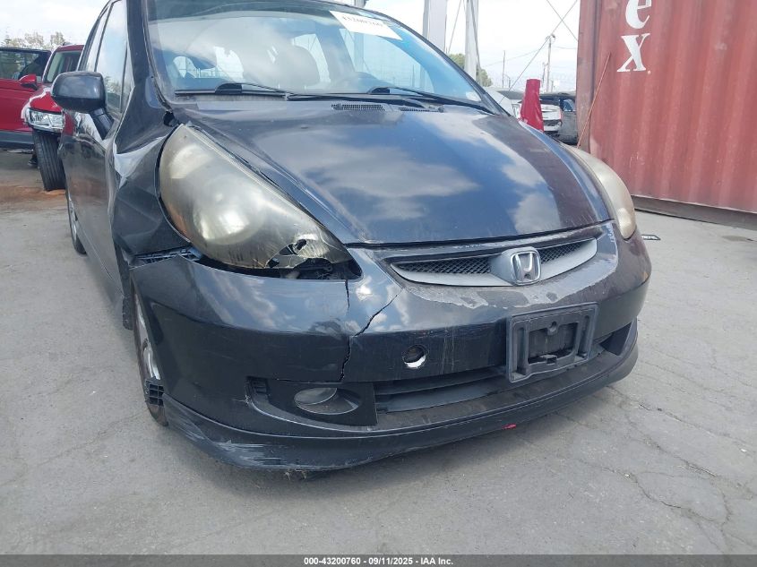 2008 Honda Fit Sport VIN: JHMGD38668S039591 Lot: 43200760