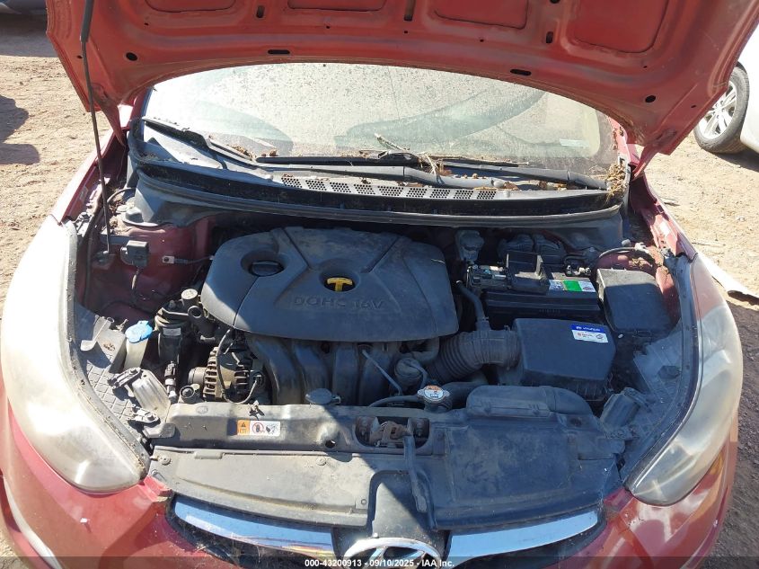 2013 Hyundai Elantra Gls VIN: KMHDH4AE0DU521984 Lot: 43200913