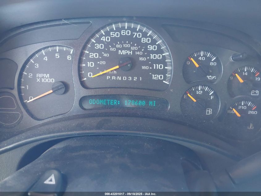 2003 Chevrolet Tahoe Lt VIN: 1GNEK13Z33J203812 Lot: 43201017