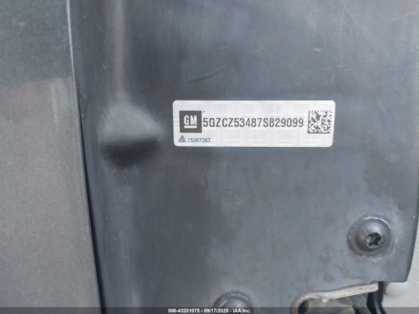 2007 Saturn Vue V6 VIN: 5GZCZ53487S829099 Lot: 43201075