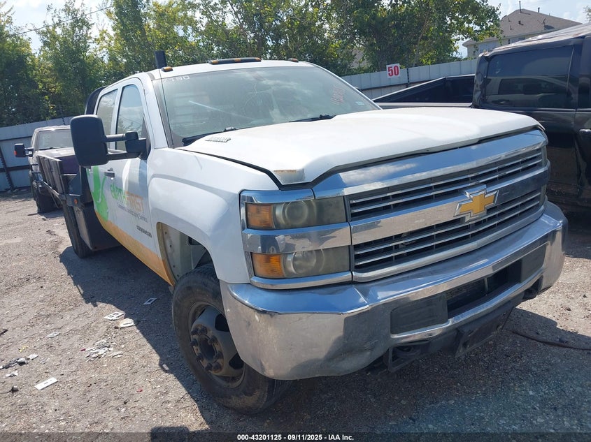 2015 Chevrolet Silverado 3500Hd Chassis Wt white truck diesel 1GB4CYC85FF577190 photo #1