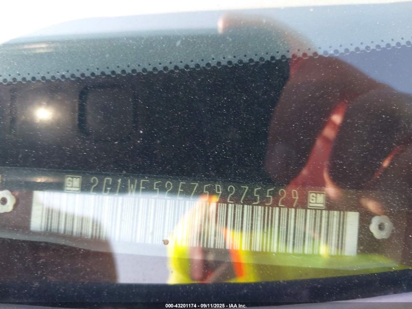 2005 Chevrolet Impala VIN: 2G1WF52E759275529 Lot: 43201174
