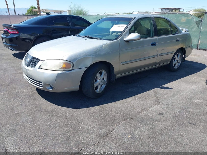 2004 Nissan Sentra 2.5S gold sedan gasoline 3N1AB51A74L740658 photo #3