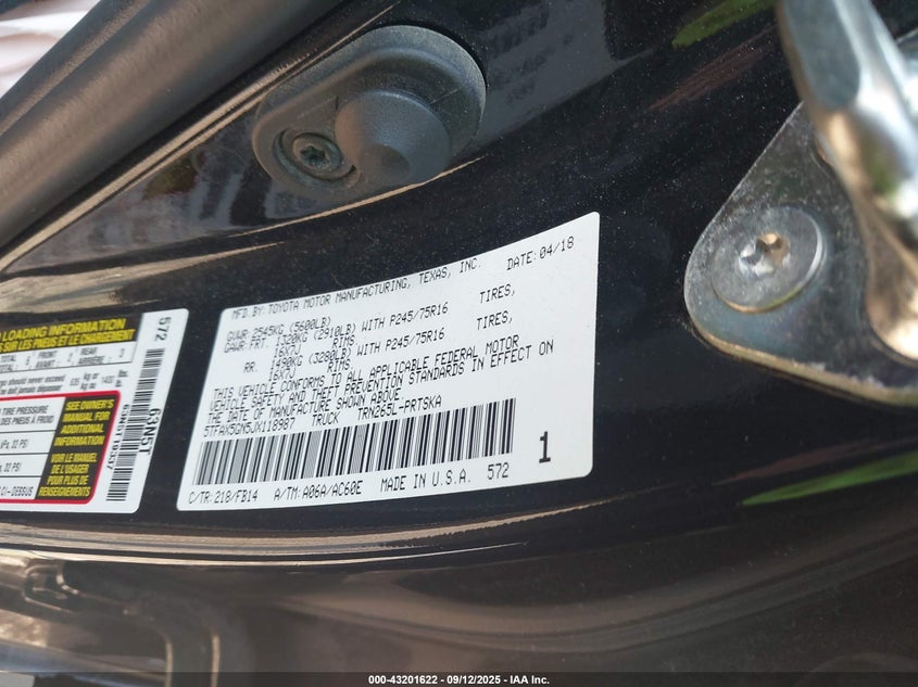 2018 TOYOTA TACOMA SR - 5TFAX5GN5JX118987