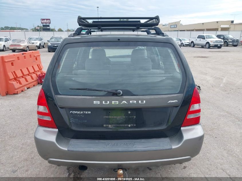 2003 Subaru Forester Xs VIN: JF1SG65623G722558 Lot: 43201695