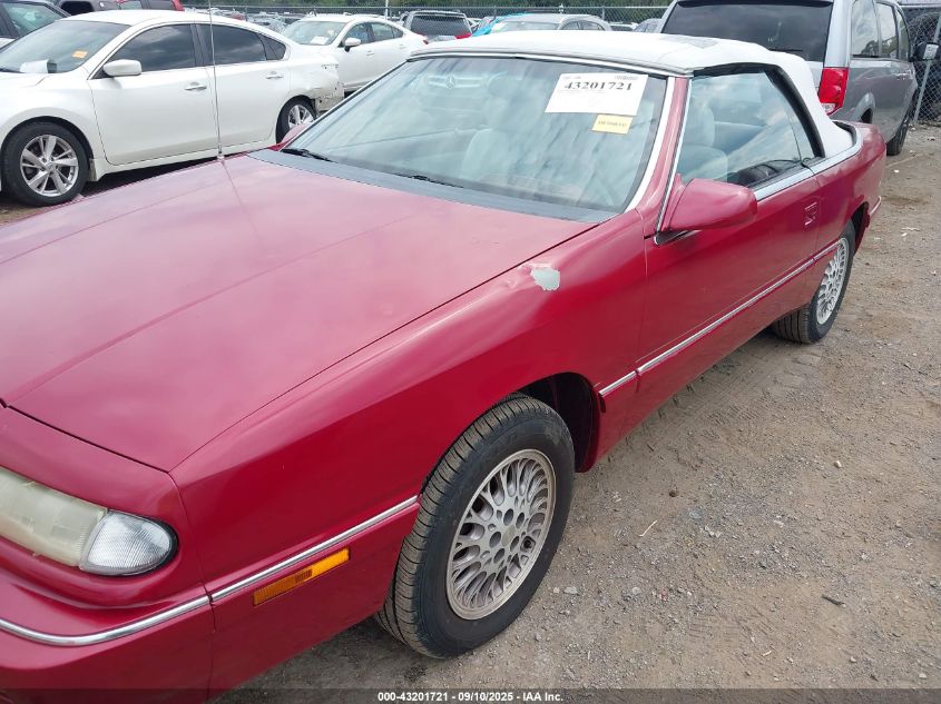 1994 Chrysler Lebaron Gtc/Lx VIN: 1C3EU4536RF262950 Lot: 43201721