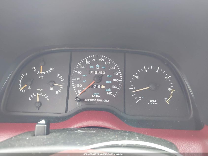 1994 Chrysler Lebaron Gtc/Lx VIN: 1C3EU4536RF262950 Lot: 43201721