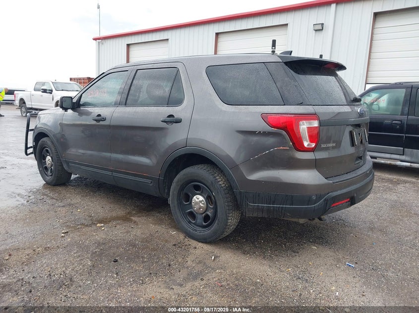 Vin: 1fm5k8atxjgc19575, lot: 43696212, ford police interceptor 20183