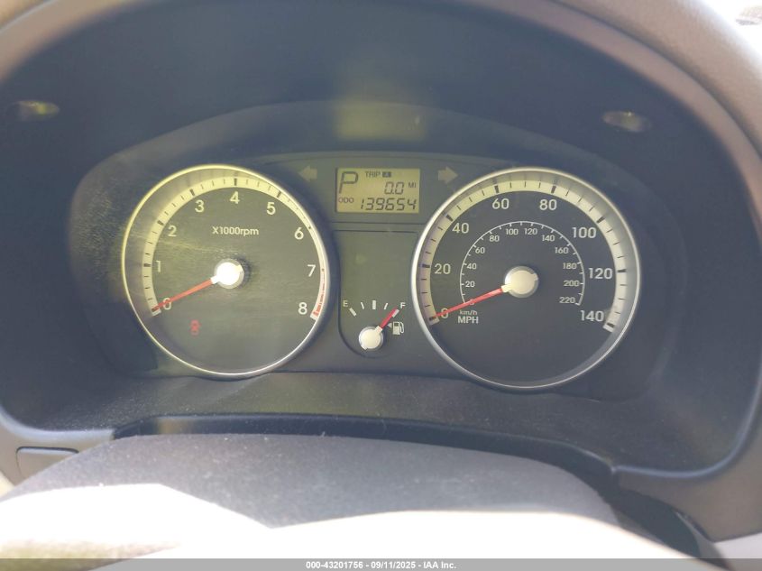 2009 Hyundai Accent Gls VIN: KMHCN46C59U293810 Lot: 43201756