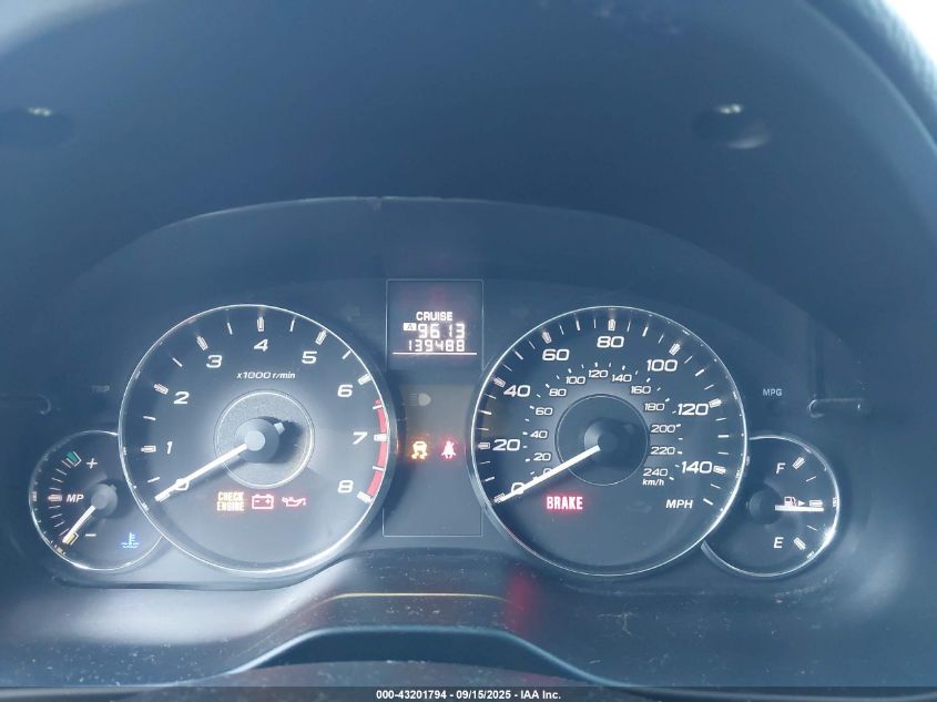 2012 Subaru Outback 2.5I VIN: 4S4BRCAC5C1258307 Lot: 43201794