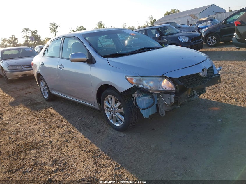 2010 Toyota Corolla Xle silver sedan gasoline 2T1BU4EE9AC324435 photo #1
