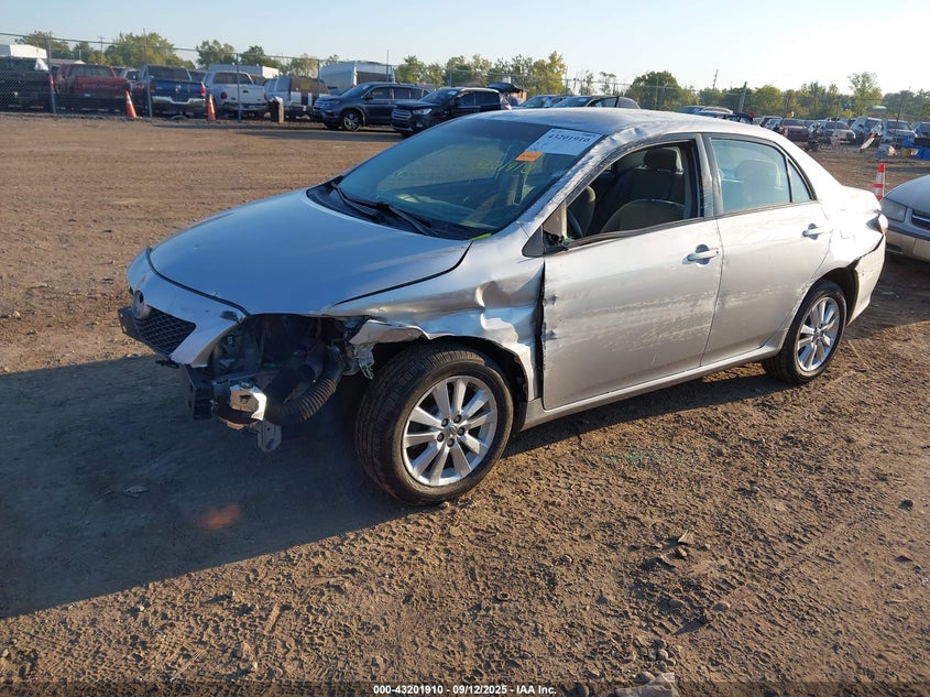 2010 Toyota Corolla Xle silver sedan gasoline 2T1BU4EE9AC324435 photo #3