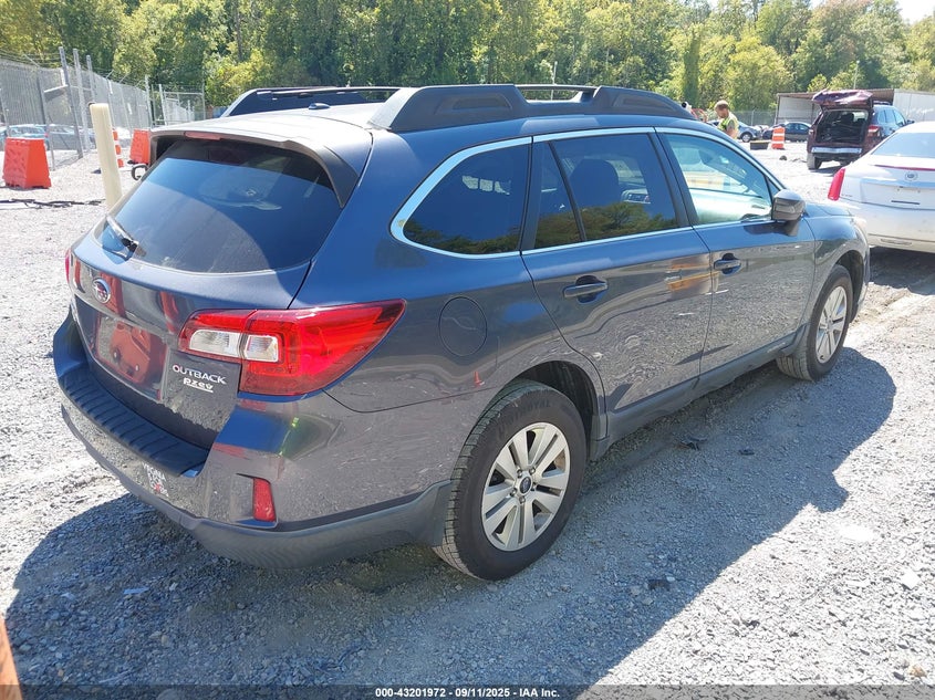 Vin: 4s4bsafc1f3319310, lot: 43696429, subaru outback 2.5i premium 20154