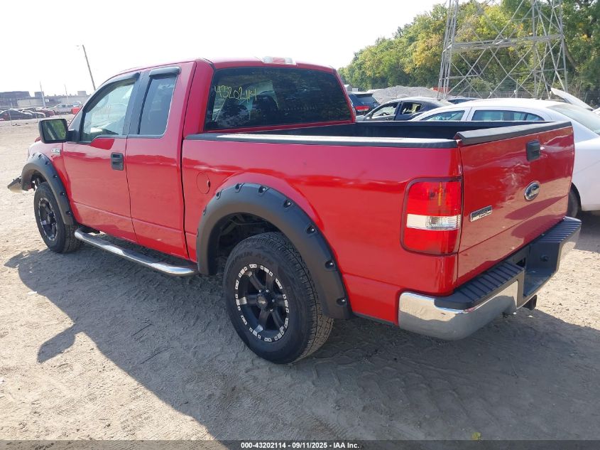 2005 Ford F-150 Lariat/Xl/Xlt red truck gasoline 1FTRX12585KE52369 photo #4