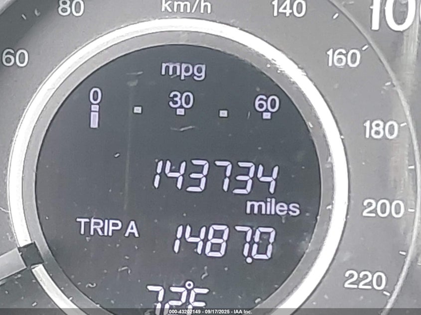 2012 Honda Cr-V Ex-L VIN: JHLRM4H71CC009624 Lot: 43202149