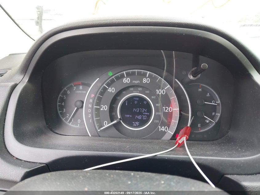 2012 Honda Cr-V Ex-L VIN: JHLRM4H71CC009624 Lot: 43202149