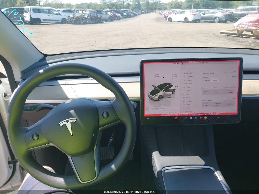 2023 Tesla Model Y Awd/Long Range Dual Motor All-Wheel Drive VIN: 7SAYGDEE2PA037122 Lot: 43202172