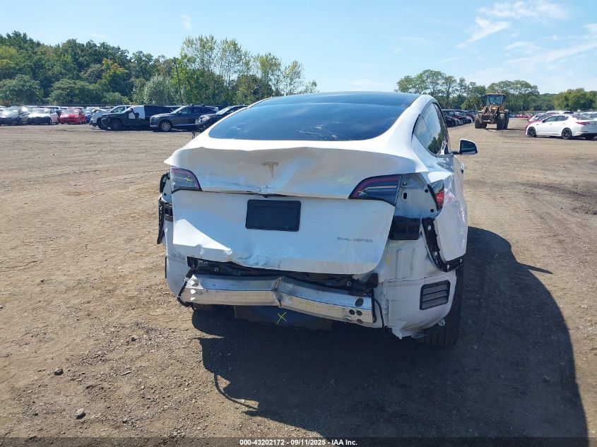 2023 Tesla Model Y Awd/Long Range Dual Motor All-Wheel Drive VIN: 7SAYGDEE2PA037122 Lot: 43202172