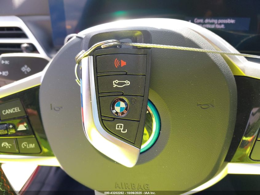 2025 BMW I4 M50 VIN: WBY33HD0XSFT94067 Lot: 43202262