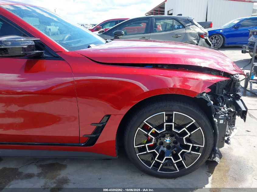 2025 BMW I4 M50 VIN: WBY33HD0XSFT94067 Lot: 43202262