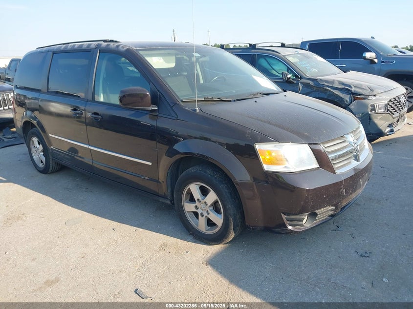 2010 Dodge Grand Caravan Sxt brown van gasoline 2D4RN5D14AR264891 photo #1