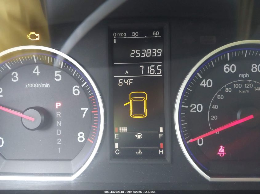 2009 Honda Cr-V Ex VIN: 5J6RE48549L053645 Lot: 43202348