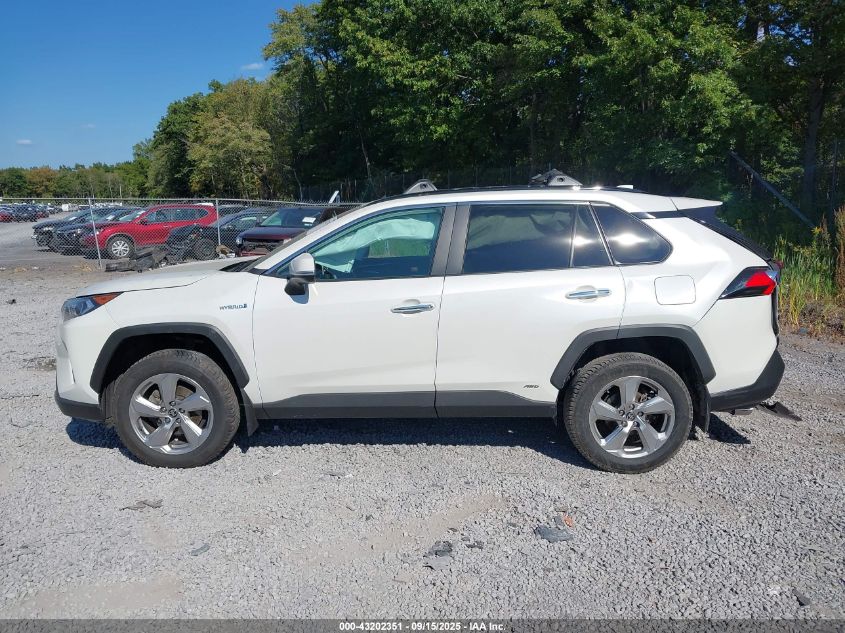 2021 Toyota Rav4 Hybrid Limited VIN: 2T3D6RFV0MW025666 Lot: 43202351