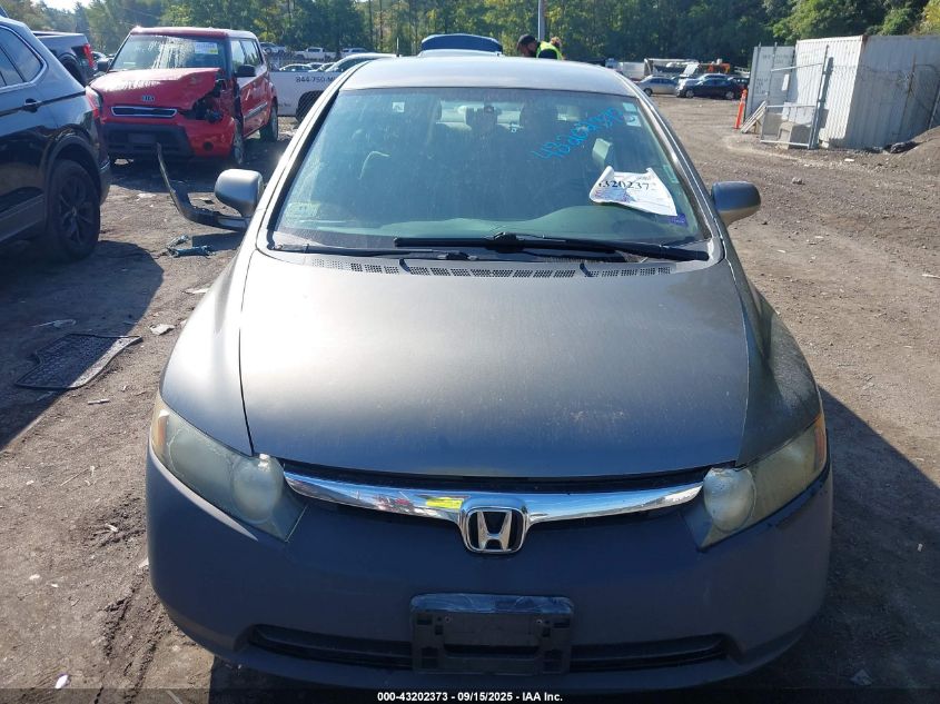 2008 Honda Civic Lx VIN: 2HGFA16588H302922 Lot: 43202373