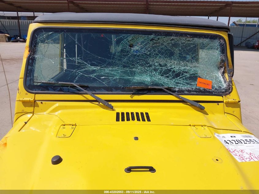 2004 Jeep Wrangler X VIN: 1J4FA39S24P783469 Lot: 43202553