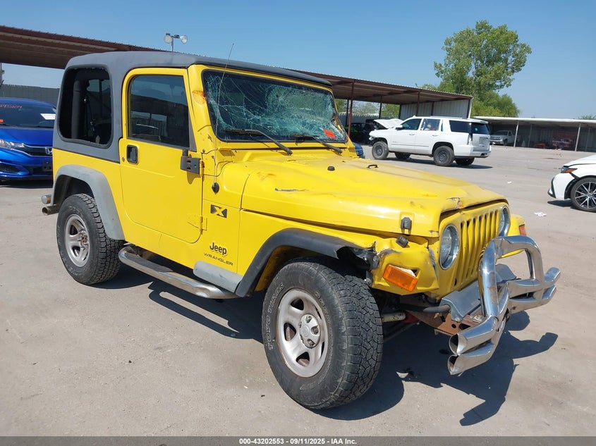 2004 Jeep Wrangler X yellow other gasoline 1J4FA39S24P783469 photo #1