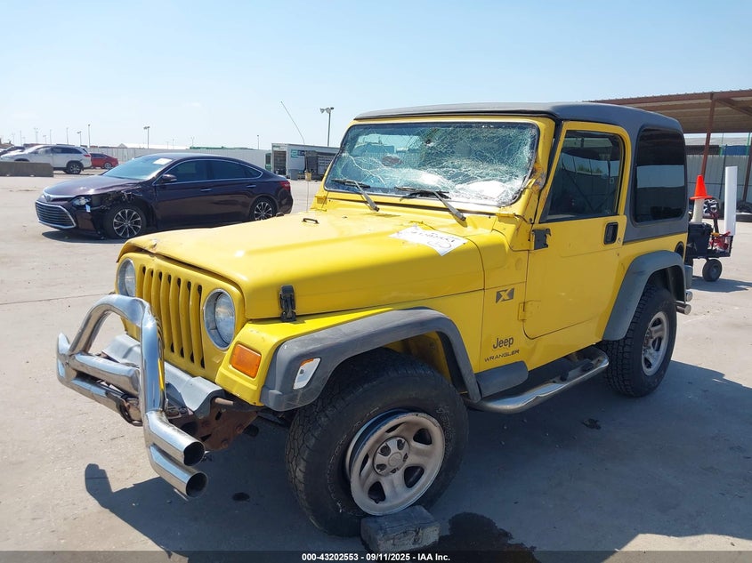 2004 Jeep Wrangler X yellow other gasoline 1J4FA39S24P783469 photo #3