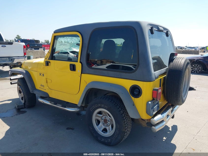 2004 Jeep Wrangler X yellow other gasoline 1J4FA39S24P783469 photo #4