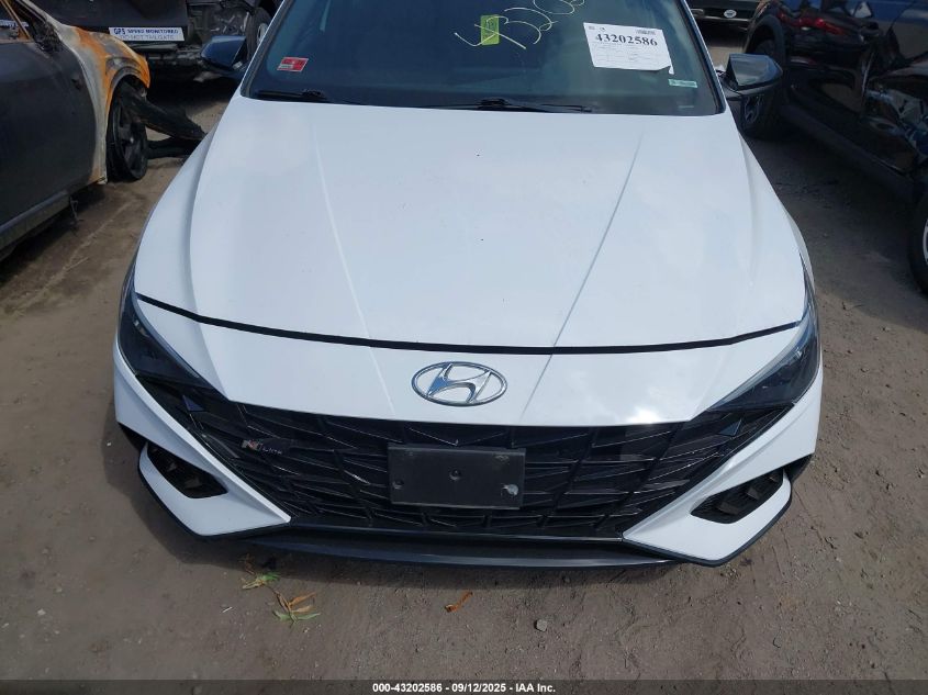 2022 Hyundai Elantra N Line VIN: KMHLR4AF1NU230865 Lot: 43202586