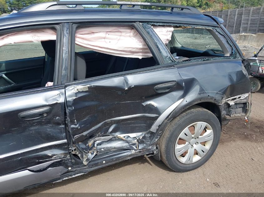 2009 Subaru Outback 2.5I VIN: 4S4BP60C096337825 Lot: 43202698