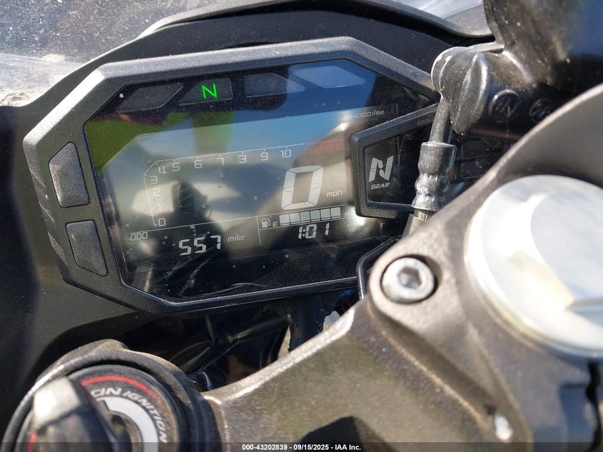 2025 Kawasaki Ex500 VIN: ML5EXGG16SDA44313 Lot: 43202839