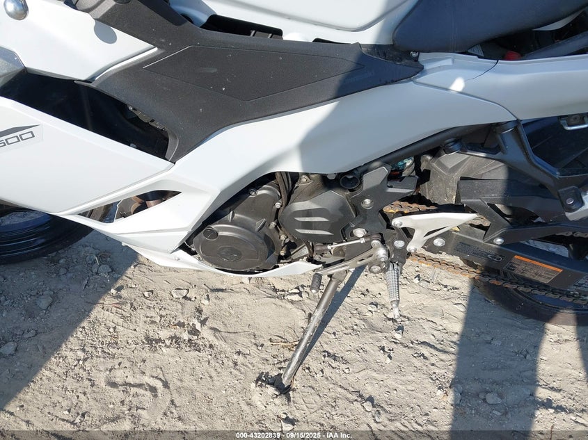 2025 Kawasaki Ex500 VIN: ML5EXGG16SDA44313 Lot: 43202839