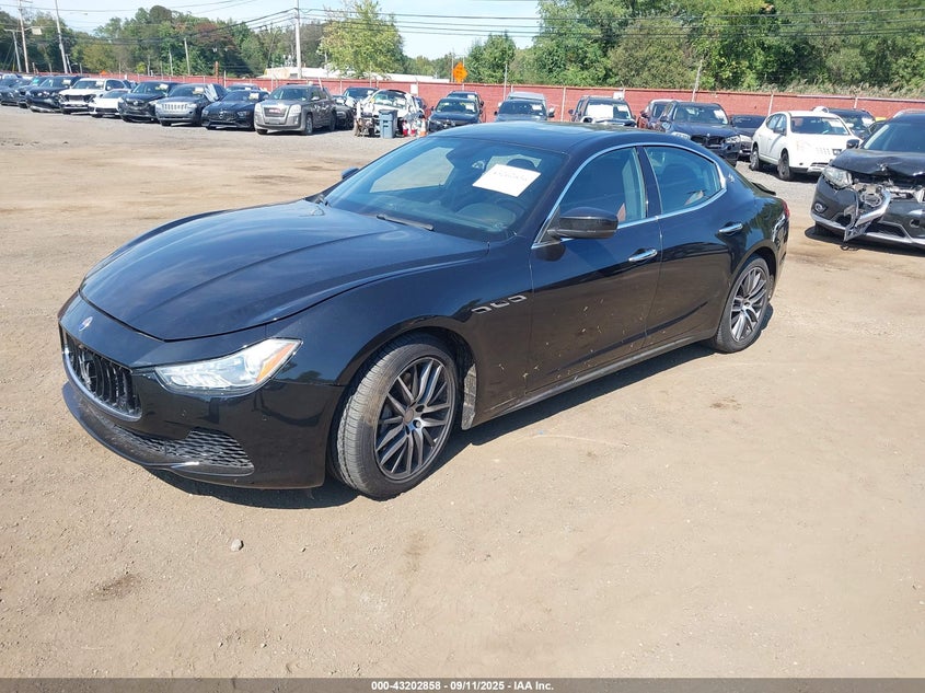 2017 Maserati Ghibli black sedan gasoline ZAM57XSA3H1197716 photo #3