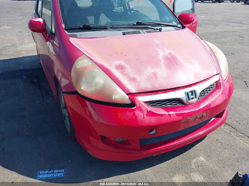2007 Honda Fit Sport VIN: JHMGD38667S019145 Lot: 43202990